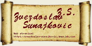 Zvezdoslav Sunajković vizit kartica